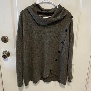 Retrology - Cowl Neck Sweater Top - 2X - Soft Fabric